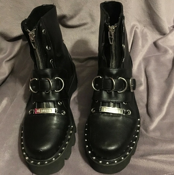 👻SOLD👻 Disturbia Buckle Boots - US 6.5-7 - Picture 2 of 5